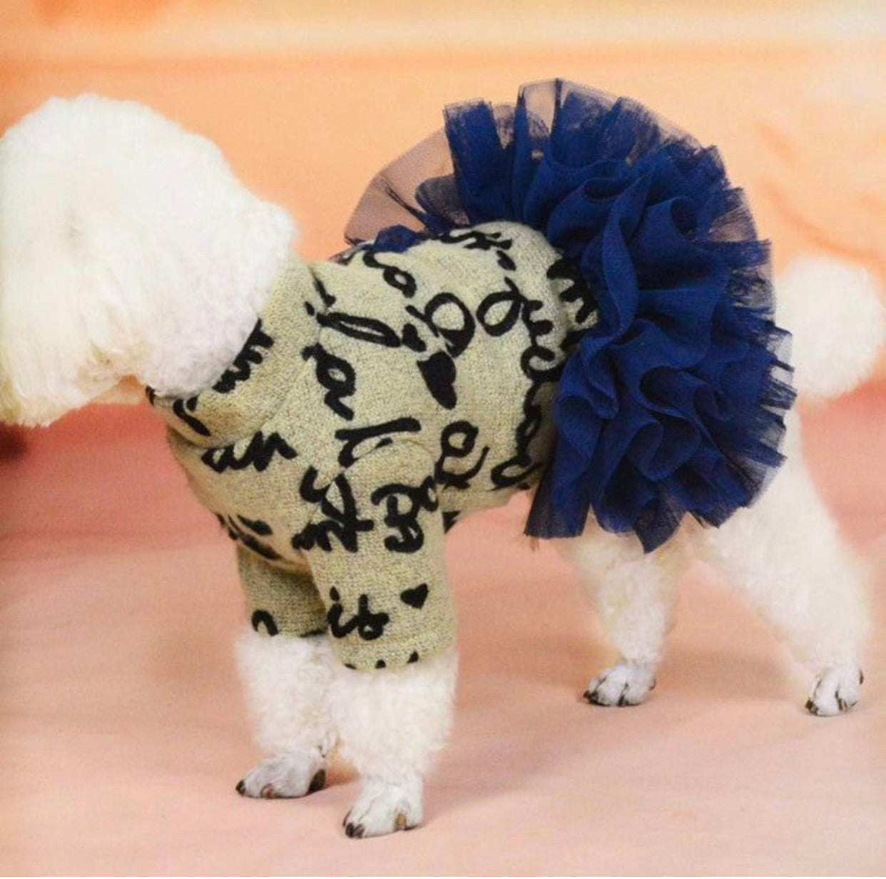 Dog and Cat Tutu Dresses for Pet Weddings and Holiday Winter Cute Pet Costume Dress