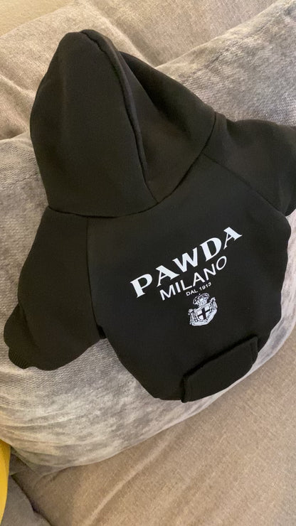 Pawda Milano Pet Hoodie - Classic Pullover for Dogs and Cats-Doggy Sweatshirt Dog, Cat, Pet Fashion