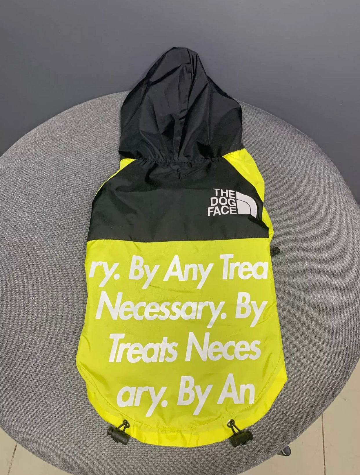 Yellow North Face Dog Jacket