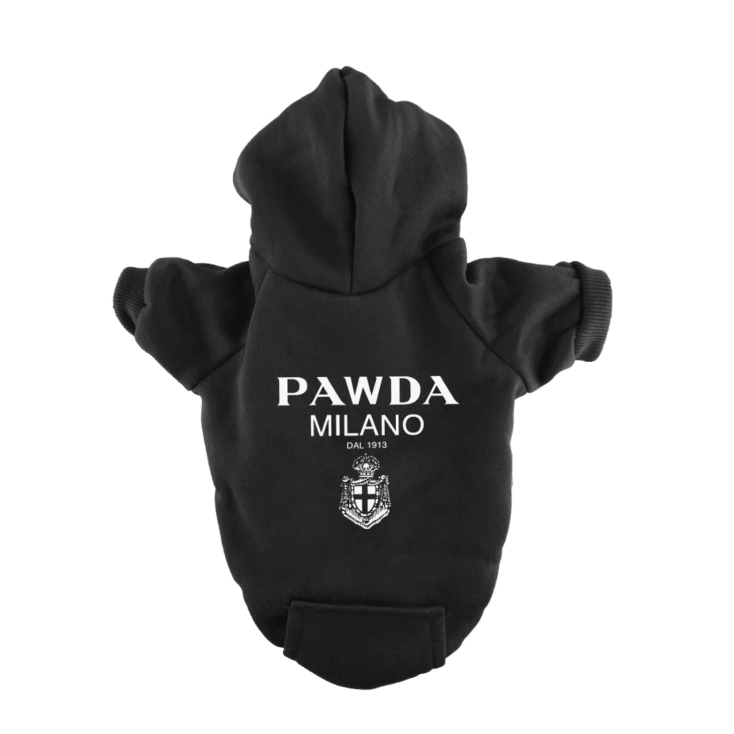 Pawda Milano Pet Hoodie - Classic Pullover for Dogs and Cats-Doggy Sweatshirt Dog, Cat, Pet Fashion